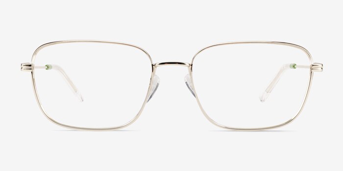 Manifest Shiny Gold Metal Eyeglass Frames from EyeBuyDirect