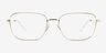 Manifest Shiny Gold MetalEyeglass Frames from EyeBuyDirect, Front View