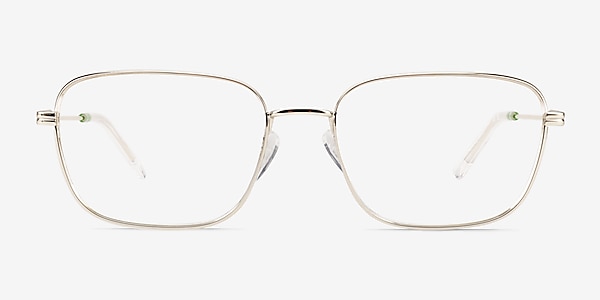 Manifest Shiny Gold Metal Eyeglass Frames