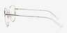 Desire Shiny Gold White MetalEyeglass Frames from EyeBuyDirect, Side View