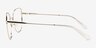 Desire Shiny Gold Red MetalEyeglass Frames from EyeBuyDirect, Side View