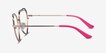 Philomena Pink Shiny Gold MetalEyeglass Frames from EyeBuyDirect, Side View