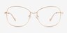Maude Rose Gold MetalEyeglass Frames from EyeBuyDirect, Front View