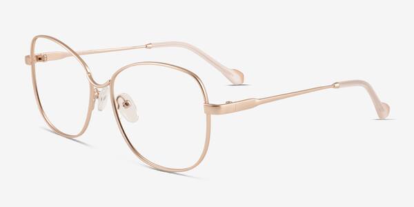Rose Gold Maude -  Metal Eyeglasses