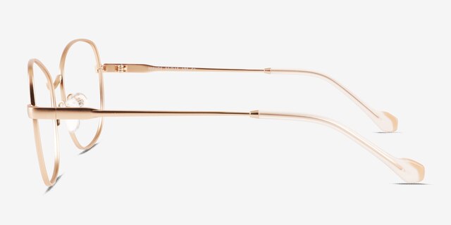 Maude Rose Gold MetalEyeglass Frames from EyeBuyDirect, Side View