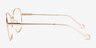 Maude Rose Gold MetalEyeglass Frames from EyeBuyDirect, Side View