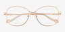 Maude Rose Gold MetalEyeglass Frames from EyeBuyDirect, Closed View