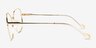 Maude Yellow Gold MetalEyeglass Frames from EyeBuyDirect, Side View