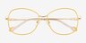 Maude Yellow Gold MetalEyeglass Frames from EyeBuyDirect, Closed View