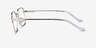 Shiloh Shiny Silver MetalEyeglass Frames from EyeBuyDirect, Side View