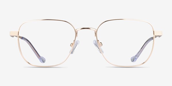 Shiloh Shiny Gold Metal Eyeglass Frames