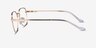 Shiloh Shiny Gold MétalMontures de lunettes de vue d'EyeBuyDirect, Vue de Côté