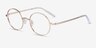 Merrill Gold MetalEyeglass Frames from EyeBuyDirect, Angle View