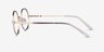 Merrill Gold MetalEyeglass Frames from EyeBuyDirect, Side View