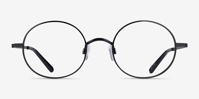 Merrill Black MetalEyeglass Frames from EyeBuyDirect, Front View