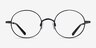 Merrill Black MetalEyeglass Frames from EyeBuyDirect, Front View