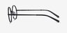 Merrill Black MetalEyeglass Frames from EyeBuyDirect, Side View