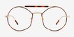 Art Tortoise Gold MetalEyeglass Frames from EyeBuyDirect, Front View