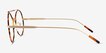 Art Tortoise Gold MetalEyeglass Frames from EyeBuyDirect, Side View