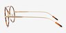 Art Tortoise Gold MetalEyeglass Frames from EyeBuyDirect, Side View