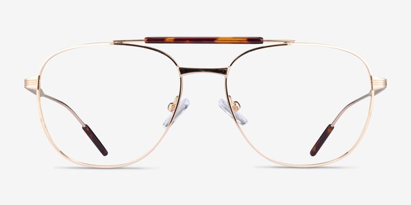 Tatum Tortoise Gold Métal Montures de lunettes de vue