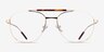 Tatum Tortoise Gold MetalEyeglass Frames from EyeBuyDirect, Front View