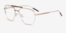 Tatum Tortoise Gold MetalEyeglass Frames from EyeBuyDirect, Angle View
