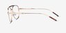 Tatum Tortoise Gold MetalEyeglass Frames from EyeBuyDirect, Side View