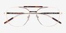 Tatum Tortoise Gold MetalEyeglass Frames from EyeBuyDirect, Closed View