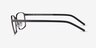 Zayn Matte Gunmetal MetalEyeglass Frames from EyeBuyDirect, Side View