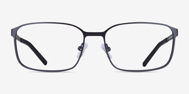 Zayn Matte Navy MetalEyeglass Frames from EyeBuyDirect, Front View