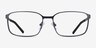 Zayn Matte Navy MetalEyeglass Frames from EyeBuyDirect, Front View