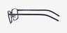 Zayn Matte Navy MetalEyeglass Frames from EyeBuyDirect, Side View