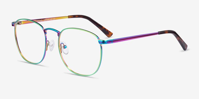 St Michel Multicolor MetalEyeglass Frames from EyeBuyDirect, Angle View
