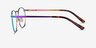 St Michel Multicolor MetalEyeglass Frames from EyeBuyDirect, Side View