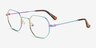 Soar Multicolor MetalEyeglass Frames from EyeBuyDirect, Angle View