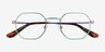 Soar Multicolor MetalEyeglass Frames from EyeBuyDirect, Closed View