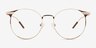 Mastery Gold Brown MetalEyeglass Frames from EyeBuyDirect, Front View