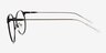 Mastery Black Silver MetalEyeglass Frames from EyeBuyDirect, Side View