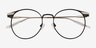 Mastery Black Silver MetalEyeglass Frames from EyeBuyDirect, Closed View