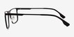 Rev Matte Black Aluminium AlloyEyeglass Frames from EyeBuyDirect, Side View