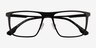 Rev Matte Black Aluminium-alloyEyeglass Frames from EyeBuyDirect, Closed View