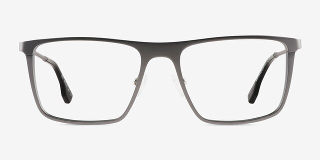 Rev Matte Gunmetal Aluminium-alloyEyeglass Frames from EyeBuyDirect, Front View