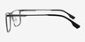 Rev Matte Gunmetal Aluminium-alloyEyeglass Frames from EyeBuyDirect, Side View