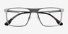 Rev Matte Gunmetal Aluminium-alloyEyeglass Frames from EyeBuyDirect, Closed View