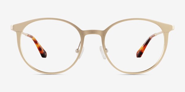 Accel Matte Gold Aluminium-alloy Eyeglass Frames