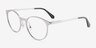 Accel Matte Silver Aluminium-alloyEyeglass Frames from EyeBuyDirect, Angle View