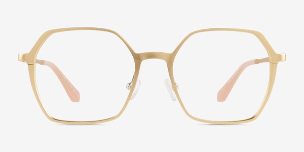 Turbo Matte Gold Aluminium-alloy Eyeglass Frames