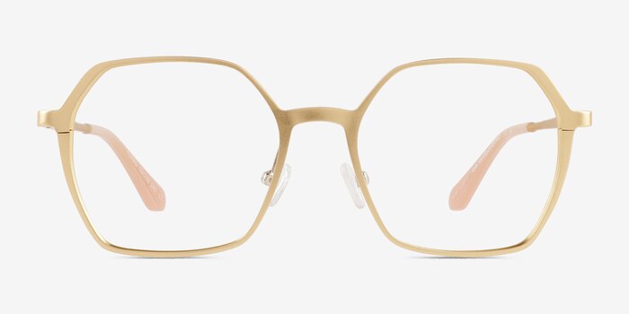 Turbo Matte Gold Aluminium-alloy Eyeglass Frames from EyeBuyDirect