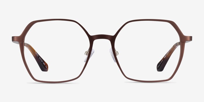 Turbo Matte Brown Aluminium-alloy Montures de lunettes de vue d'EyeBuyDirect